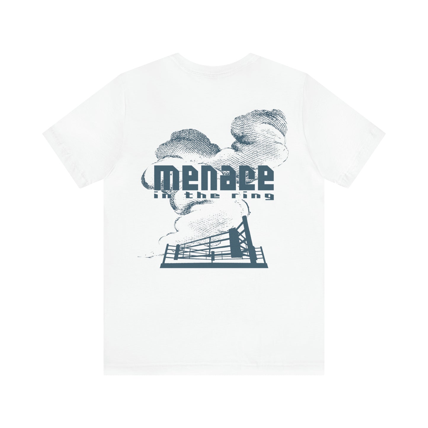 Menace in the Ring Large Back Print, Logo Front Print Tee