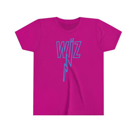 Wiz Front Print, Logo Back Print in Soft, Lightweight Cotton Kidz Tee
