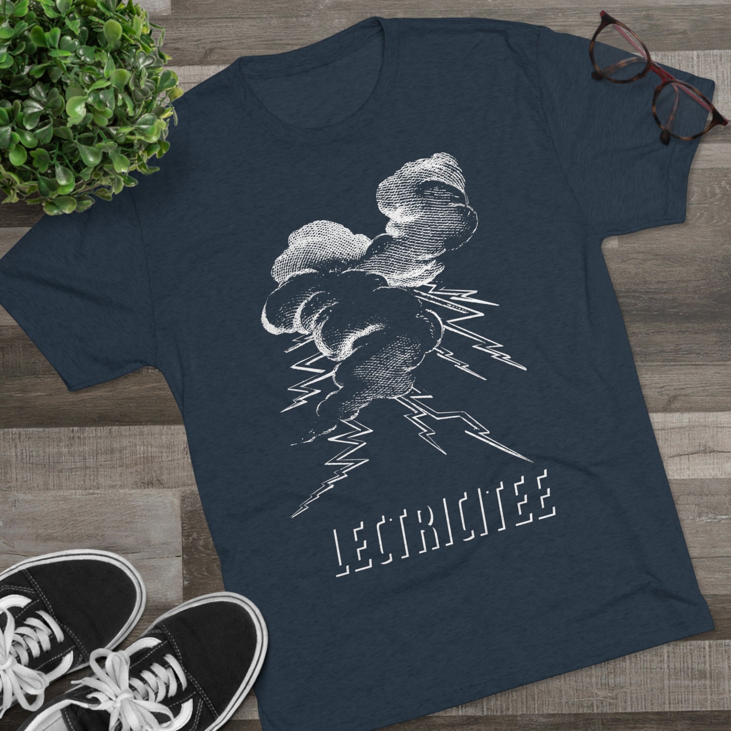 LectriciTee Logo Front Print Triblend Tee