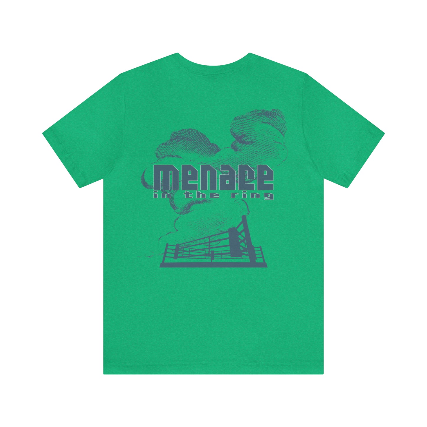Menace in the Ring Large Back Print, Logo Front Print Tee