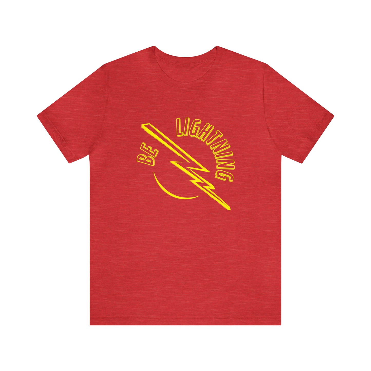 Be Lightning Front and Logo Back Print Tee